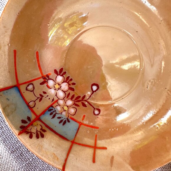 Vintage Made in Japan Lusterware Single Service Tea Set - Picture 5 of 14